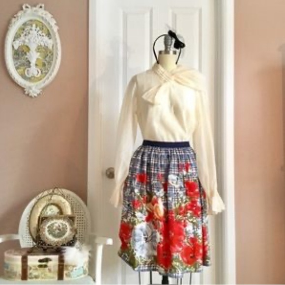 HOST PICK Anthropologie x Odille, linen Poppy Skirt - Picture 2 of 7